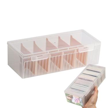 Imagem de Caixa Organizadora de Cartões de Receitas | Organizador de Anotações - Caixa Organizadora De Cartões De Cumprimentos | Para Casa Escritório Escola Sala De Estar Quarto Cozinha