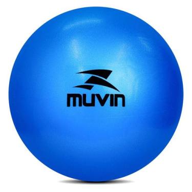 Imagem de Bola de Pilates Overball Azul 25cm Muvin para Treino Funcional Yoga Al