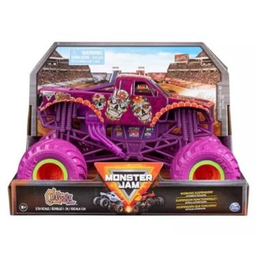 Imagem de Monster Jam Official 1:24 Scale Diecast Monster Truck (Series 19 Calavera Halloween Purple)