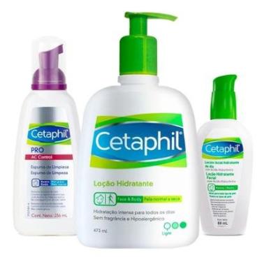 Imagem de Cetaphil Kit – Espuma de Limpeza + Hidratante Facial + Loção Hidratante Kit-Unissex