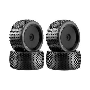 Imagem de Pneus De Buggy off Road De 140mm Com Rodas E Cubos Hexagonais De 17mm 