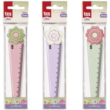 Imagem de Régua de Poliestireno TRIS Linea 12CM Pote com 24 - Summit