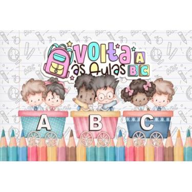 Imagem de Fundo Fotográfico Cenário Volta as Aulas Tecido (FVAA0014, 1,70 x 2,50m)