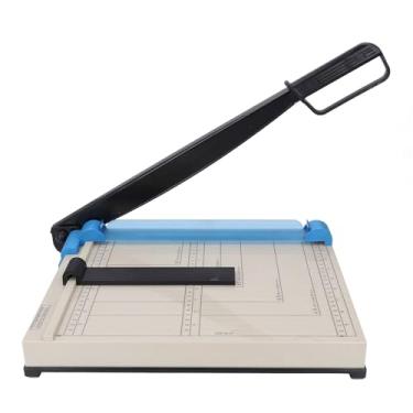 Imagem de LiebeWH Cortador de Papel Multifuncional Aparador Ferramenta de Scrapbooking Foto Mesa Escritório de Aço Inoxidável, Escala Precisa, Design Com Rolha de Prevenção de Deslocamento de Papel, Lâmina é