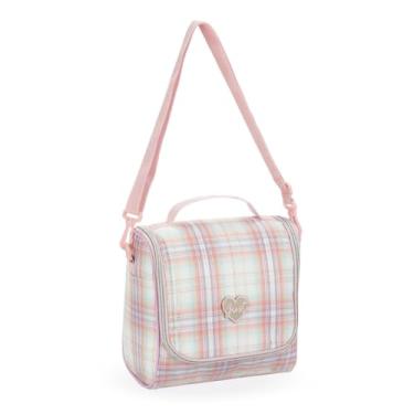 Imagem de Lancheira Térmica Teen Just Escolar Rosa Brilhante Alças Linda Ajustável Marmita Lanche Recreio Pote