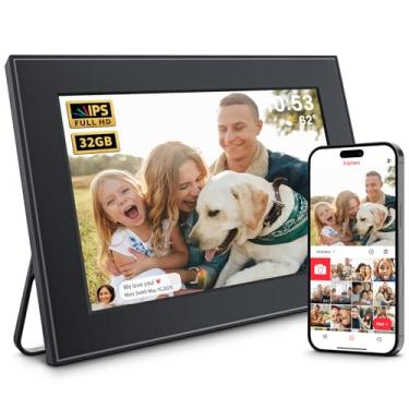 Imagem de CECGAN Porta-Retratos Digital Com Wi-Fi De 32 Gb, Frameo 10,1", Tela Sensível Ao Toque Ips Hd 1280 X 800, Rotação Automática, Compartilhamento Instantâneo Fotos E Vídeos Via Aplicativo Qualquer Luga
