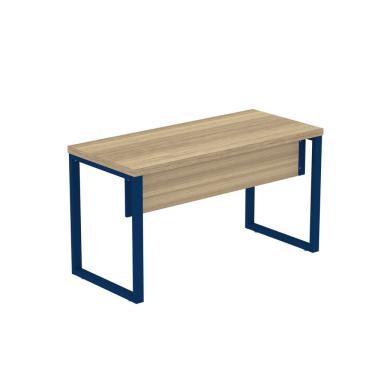 Imagem de Mesa Escritório 1500x600x750mm M150-60pe40tub Noce Naturalle-azul Delrei