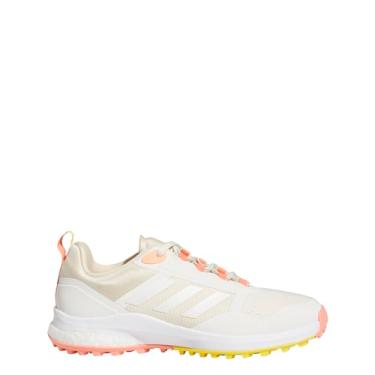 Imagem de adidas Tênis de golfe feminino Zoysia Spikeless, Giz branco/zero metálico/areia, 38