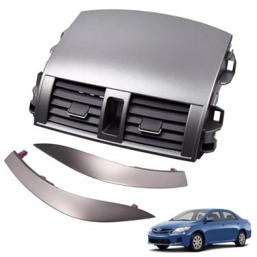 Imagem de Painel de saída A/C central painel painel de saída de ar conjunto compatível com Toyota Corolla 2008-2013 substitui 55670-02160 55663-02060