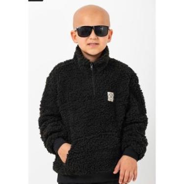 Imagem de Blusão Pelo Sherpa Infantil Juvenil Menino Inverno LessaKids-Masculino