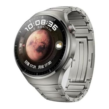 Imagem de JDIME Pulseira luxuosa de titânio para HUAWEI WATCH GT 4 46 mm Pulseira GT 4 Pro 3 Ultimate Honor GS 3 Pro MagicWatch Pulseiras de relógio de metal de 22 mm (titânio, para Watch 3Pro), For WATCH Watch