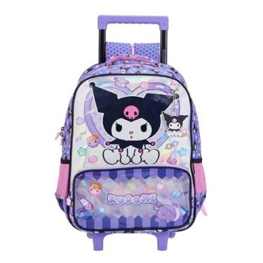 Imagem de Mochila de Rodinhas Escolar Grande Alças Kuromi Y Xeryus