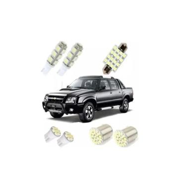 Imagem de Kit Lampadas Led S10 Até 2011 Teto Ré Placa Farolete