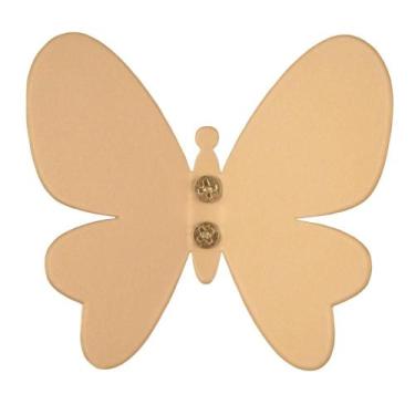 Imagem de Gancho Cabideiro Borboleta Dourada 8cm Pendurador Roupas Bolsas Closet