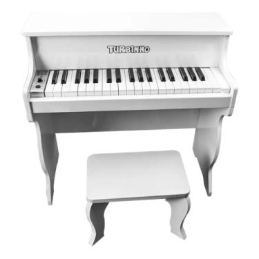 Imagem de Piano Infantil Elétrico Turbinho E-piano 22 Teclas Branco