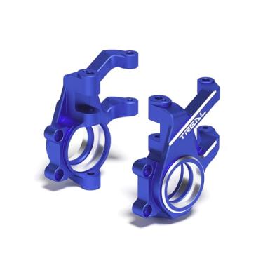 Imagem de TREAL 7075 Aluminum Front Steering Knuckles for Traxxas FUNCO 8S VXL 1:6 Sand Car(Blue)