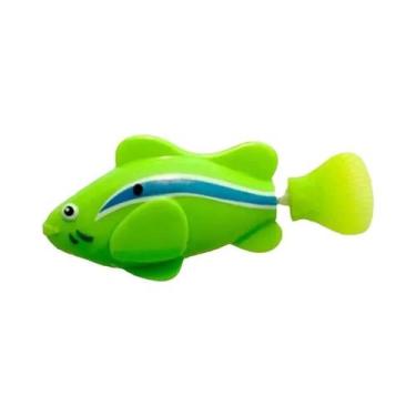 Imagem de Brinquedo Interativo Indutivo Para Gatos, Peixe Robô Natação LED, Peix
