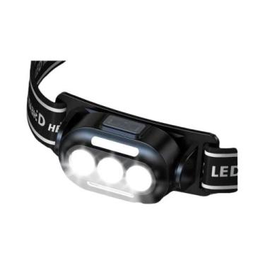 Imagem de Lanterna De Cabeça LED Ultra Brilhante Recarregável USB À Prova d'Água