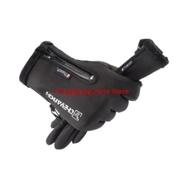 Imagem de Luvas De Inverno Masculinas Impermeáveis Com Forro Térmico E Tela Sens