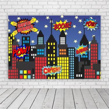 Imagem de Painel Retangular Quadrinhos 1,5X1,0M Lona Fosca