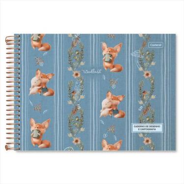 Imagem de Caderno de desenho Cadersil woodland espiral 80 folhas