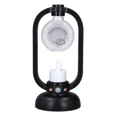 Imagem de LiebeWH Difusor de óleo Essencial, Umidificador de Névoa Fria Com Sensor de Movimento e Luz Quente LED para Quarto e Escritório (Preto)