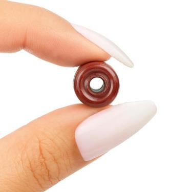 Imagem de Unidade Firma em Murano Frisada 22mm Guias  Escolha a Cor Cor:Marrom -