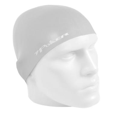 Imagem de Touca De Natação Poker Silicone Power - Único - Prata