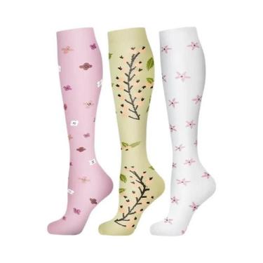 Imagem de Meias De Compressão Masculinas 3/6 Pares Para Esportes Ao Ar Livre, Ci