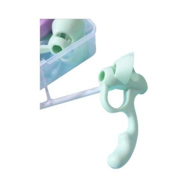 Imagem de Suporte De Lápis De Silicone Para Crianças Com Cinco Dedos Para Auxíli