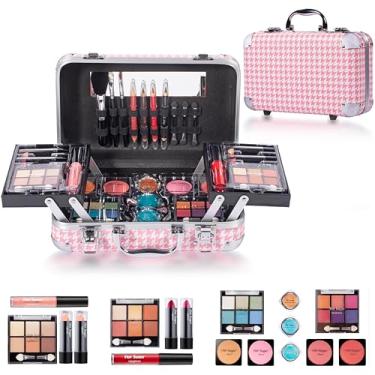 Imagem de Hot Sugar Conjunto de maquiagem tudo em um para adultos e meninas - kit de maquiagem completo para iniciantes inclui paleta de sombras para os olhos, blush, brilho labial, lápis de lábio, pincel e