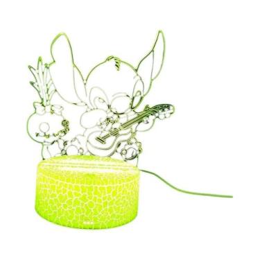 Imagem de Luz Noturna 3D Para Quarto Infantil Com Mudança De Cor, Luz LED RGB De