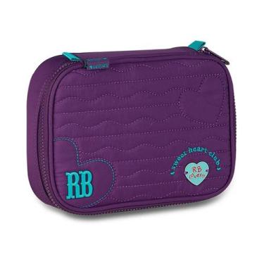 Imagem de Estojo Rebecca bonbon Coração Rb BOX Grande Quadrado Cor:Roxo, Roxo