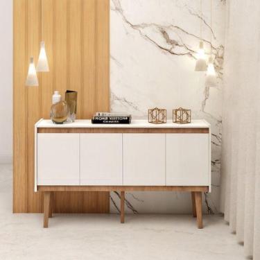 Imagem de Buffet Aparador Com Portas Retro - Cantinho Do Cafe Branco - Deltre