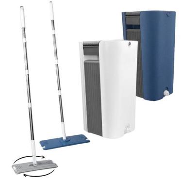 Imagem de Mop Giratório Esfregão com Balde 12 Litros Base plana e flexível 360 L