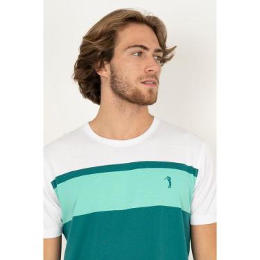 Imagem de Camiseta Listrada Aleatory Serene Verde-Masculino