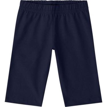 Imagem de Bermuda Ciclista Infantil Menina Kyly em Cotton, 16, Azul