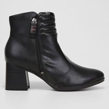 Imagem de Bota Cano Curto Dakota Salto Bloco Médio Feminina-Feminino