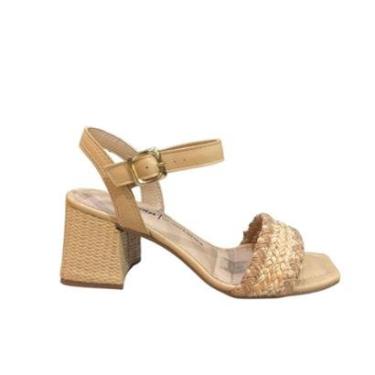 Imagem de Sandália Dakota Y9755 Feminina Salto 7cm, Tira Trançada-Feminino