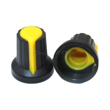 Imagem de Tampas De Botão De Potenciômetro Amarelo, Laranja, Azul, Branco E Verm