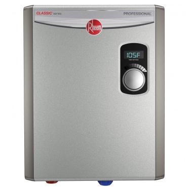 Imagem de Aquecedor de Água Elétrico Tanque Zero Rheem RTEX-18, 18kW 240V, Cinza, Modulação Automática e Vazão 16,7 L/min