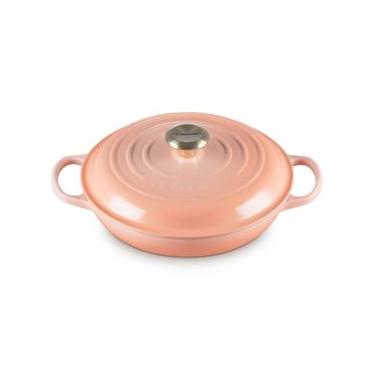 Imagem de CAÇAROLA BUFFET LE CREUSET SIGNATURE 30CM EM FERRO FUNDIDO PESSEGO PECHE 21180304234450