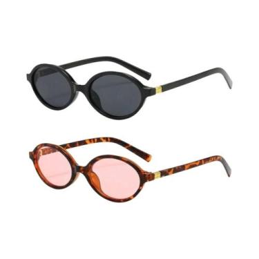 Imagem de Óculos De Sol Femininos Y2K Retro Com Gradiente De Cor, Pequena Armaçã