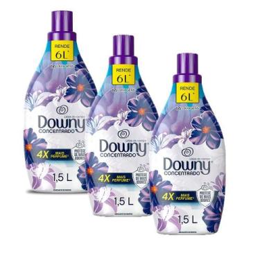 Imagem de Kit com 3 Amaciantes Downy Lírios do Campo 1500ml
