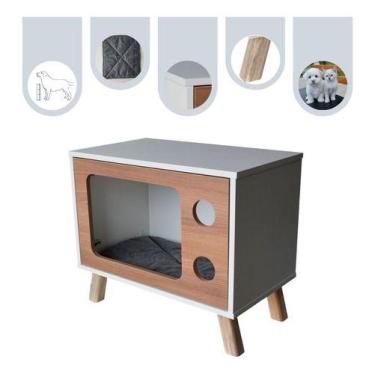 Imagem de Mesa de Canto Gato e Cachorro Pet MDF TV - Maderacco