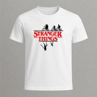 Imagem de Camiseta Masculina De Algodão Série Stranger Things Ótima Qualidade Co