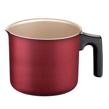 Imagem de Fervedor Tramontina Turim Leiteira Antiaderente 1 ,7L Vermelha Alumínio Starflon Max