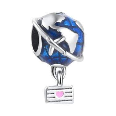 Imagem de Pingente De Prata 925 Para Pulseira De Berloques De Viagem, Conta Bril