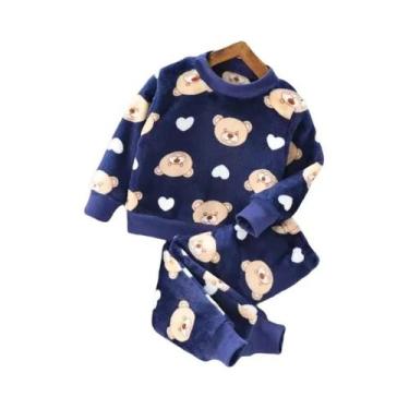 Imagem de Conjunto De Roupa Com Capuz De Fleece Para Bebês Meninos E Meninas, 3 