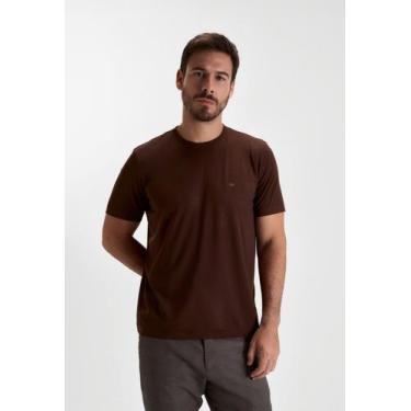 Imagem de Camiseta docthos slim manga curta tech fibras nobres tech, 026 marrom 